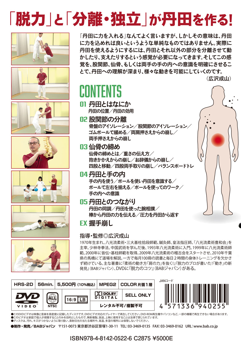 DVD de consejos de Tanden de Seizan Hirosawa