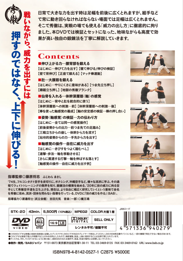 Shutetsu 2: How to Make Incredible Posture Power DVD by Masashi Fujiwara