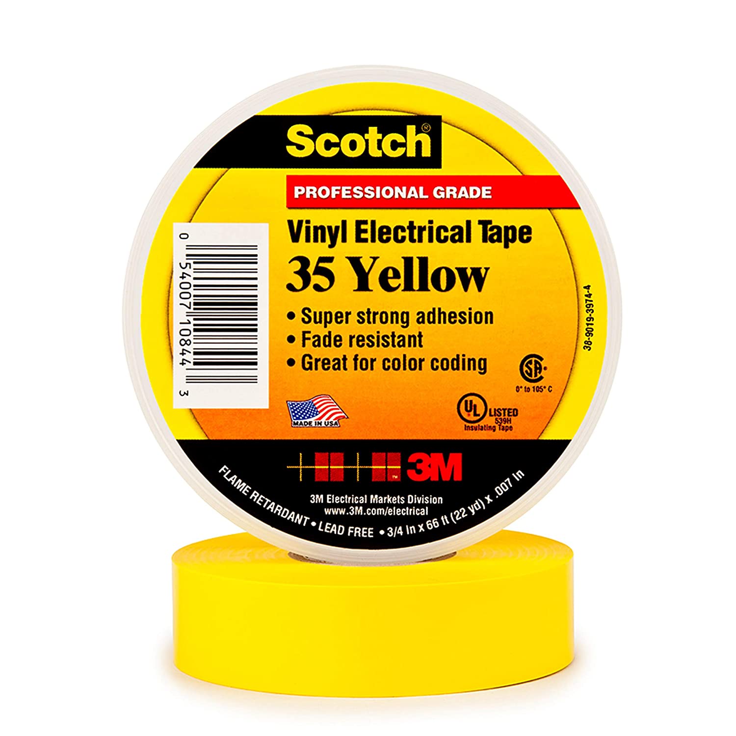 Scotch Vinyl Tape for Adult or Kids BJJ Belts (White, Red or Yellow) - Budovideos
