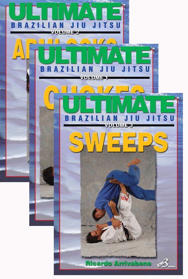 Ultimate Brazilian Jiu-jitsu 3 DVD Set: Ultimate Chokes, Armlocks, Sweeps by Ricardo Arrivabene - Budovideos Inc