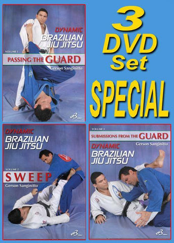Dynamic BJJ 3 DVD Set by Gerson Sanginitto - Budovideos Inc