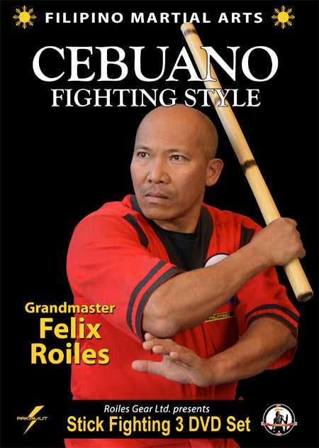 Filipino Cebuano Stick Fighting 3 DVD Set (Vol 4-6) with Felix Roiles - Budovideos Inc