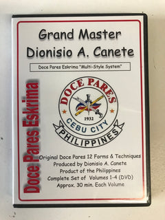 Doce Pares Eskrima 4 DVD Set by Dionisio Canete (Preowned) - Budovideos Inc