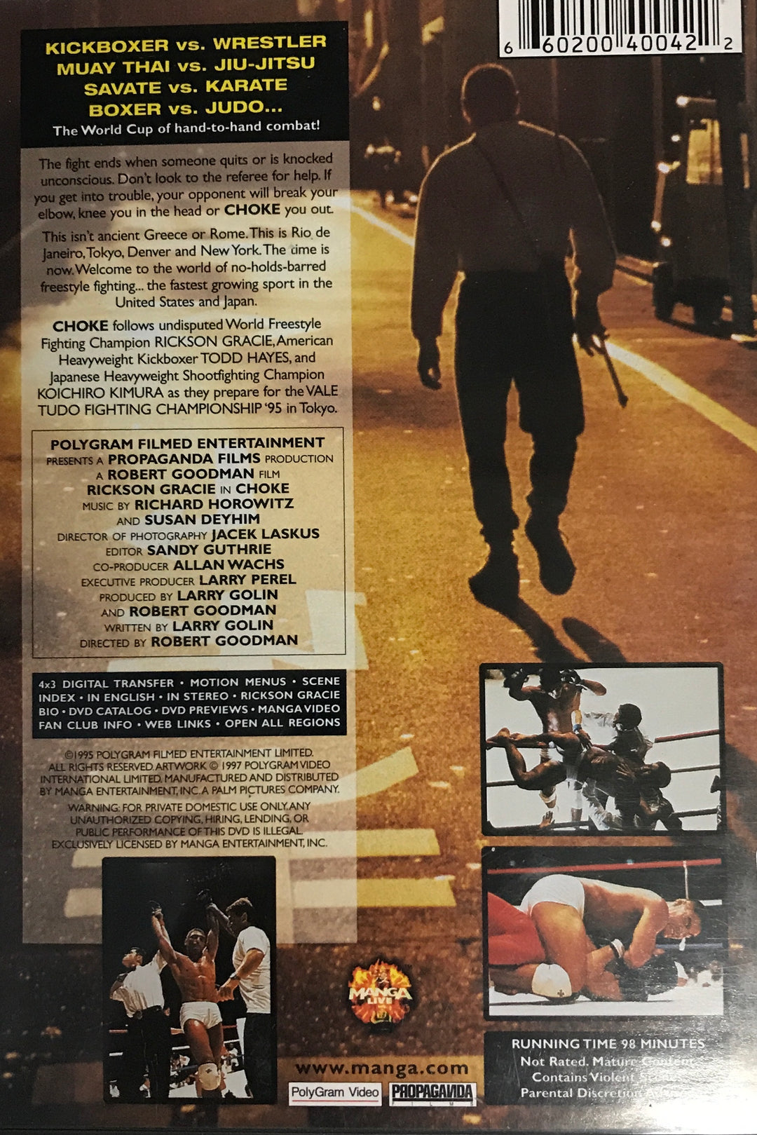 Rickson Gracie Choke DVD (Preowned) Budovideos Inc