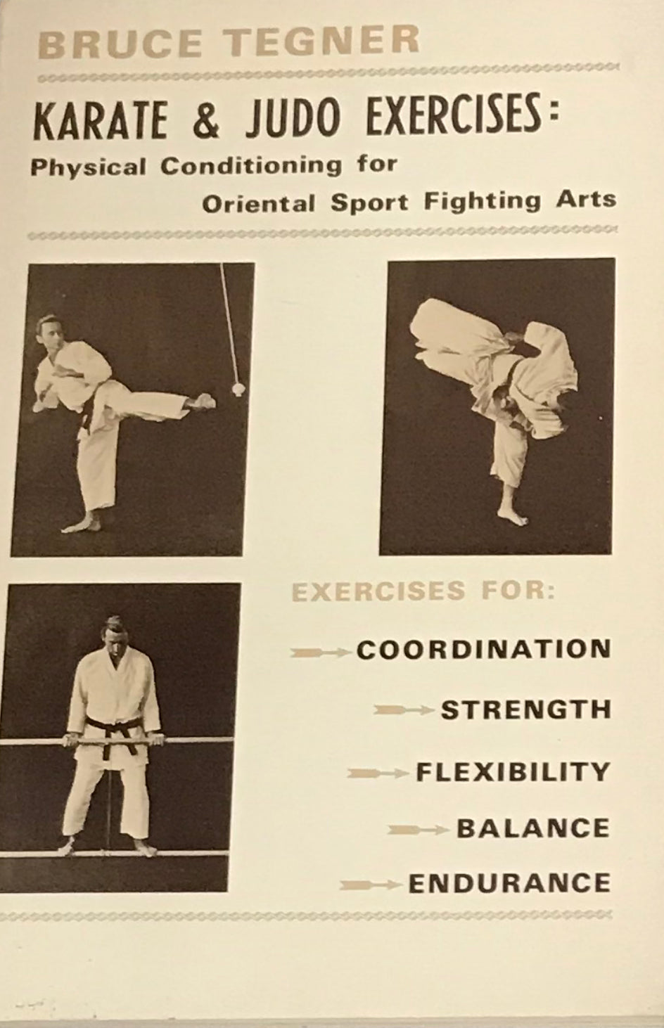 Karate & judo exercises: physical conditioning for Oriental sport fighting arts Book by Bruce Tegner (Preowned) - Budovideos Inc