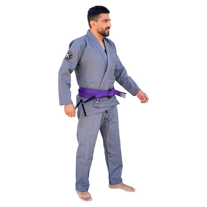 Kaizen Athletic Journey Jiu Jitsu Kimono - GRAY Side