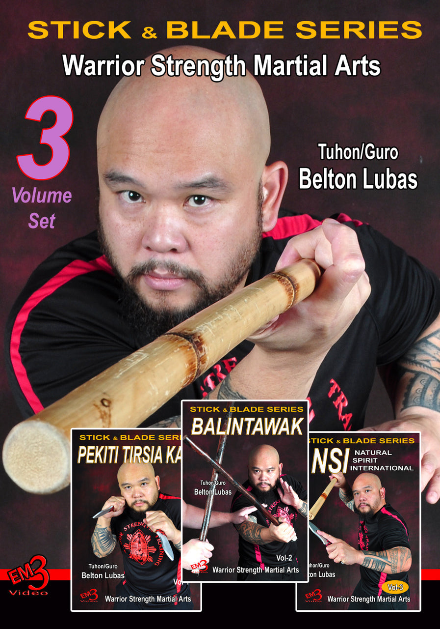 Pekiti Tirsia Kali - Balintawak - NSI 3 DVD Set by Belton Lubas - Budovideos Inc