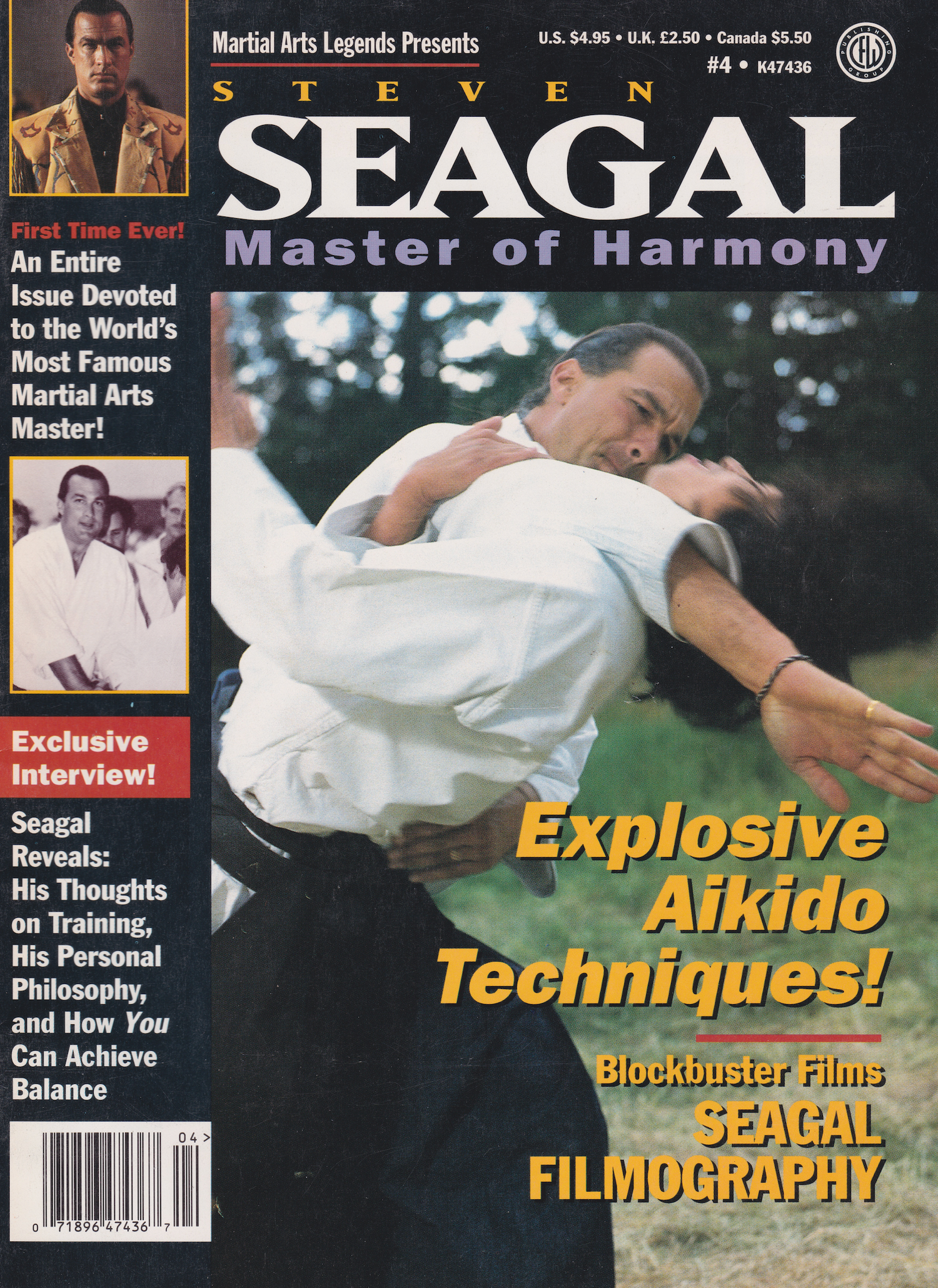 Martial Arts Legends Presents Steven Seagal: Master of Harmony Magazine (Preowned) - Budovideos Inc