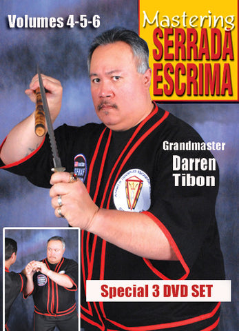 Mastering Serrada Escrima 3 DVD Set (Vol 4-6) by Darren Tibon - Budovideos Inc