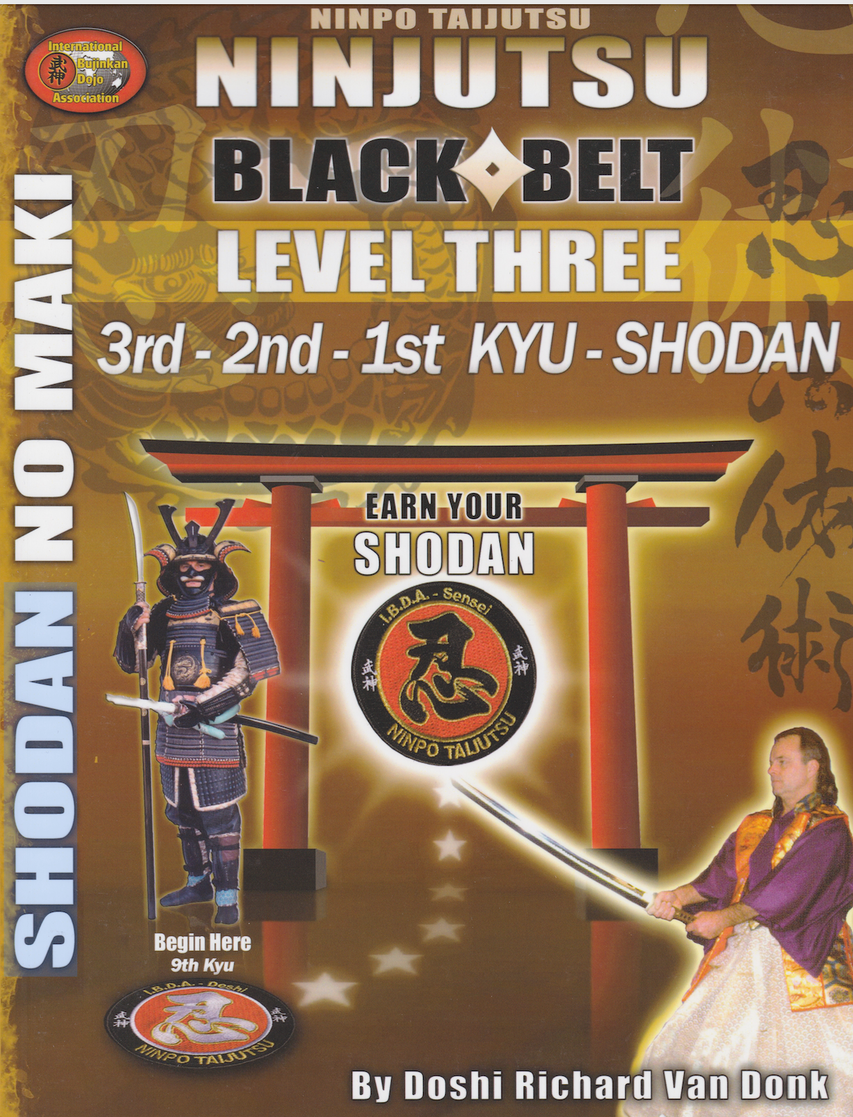 Ninjutsu Shodan Level 3 Book by Richard Van Donk