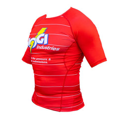 Energy Rash Guard by Nogi Industries Short Sleeve - RED - Budovideos