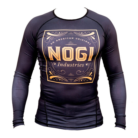 Tyme Rash Guard by Nogi Industries Long Sleeve - BLACK - Budovideos