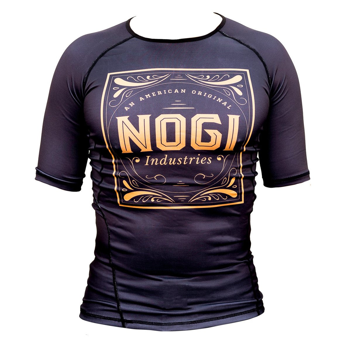 Tyme Rash Guard by Nogi Industries Short Sleeve - BLACK - Budovideos