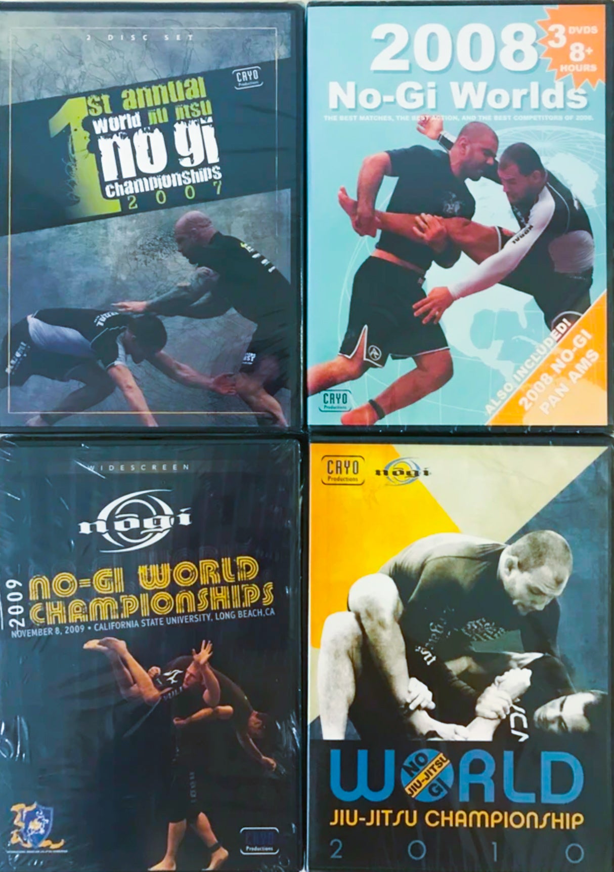 2007-2010 BJJ No Gi World Championship Collectors DVD Set - Budovideos Inc