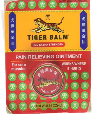 Tiger Balm Extra Strength Pain Relief 0.14 oz (Red Tin) - Budovideos