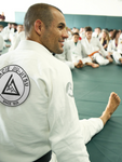 Official Gracie Jiu-jitsu Academy Large 9 Inch Embroidered Patch - WHITE - Budovideos Inc