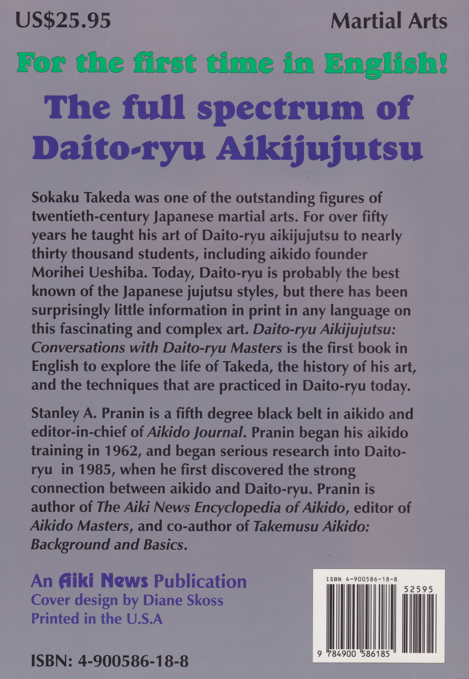 Conversations with Daito Ryu Aikijujutsu Masters Book by Stanley Pranin - Budovideos Inc