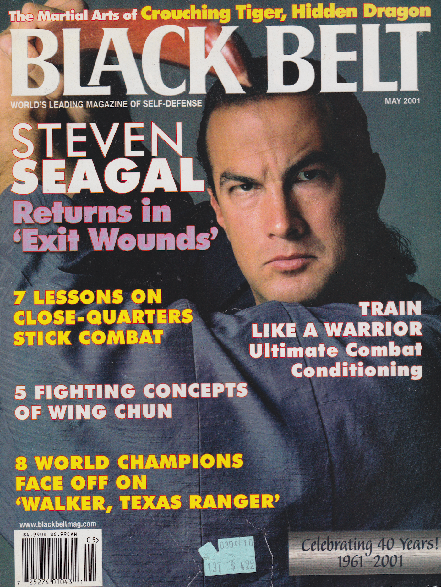 Black Belt Magazine May 2001 with Steven Seagal (Preowned) - Budovideos