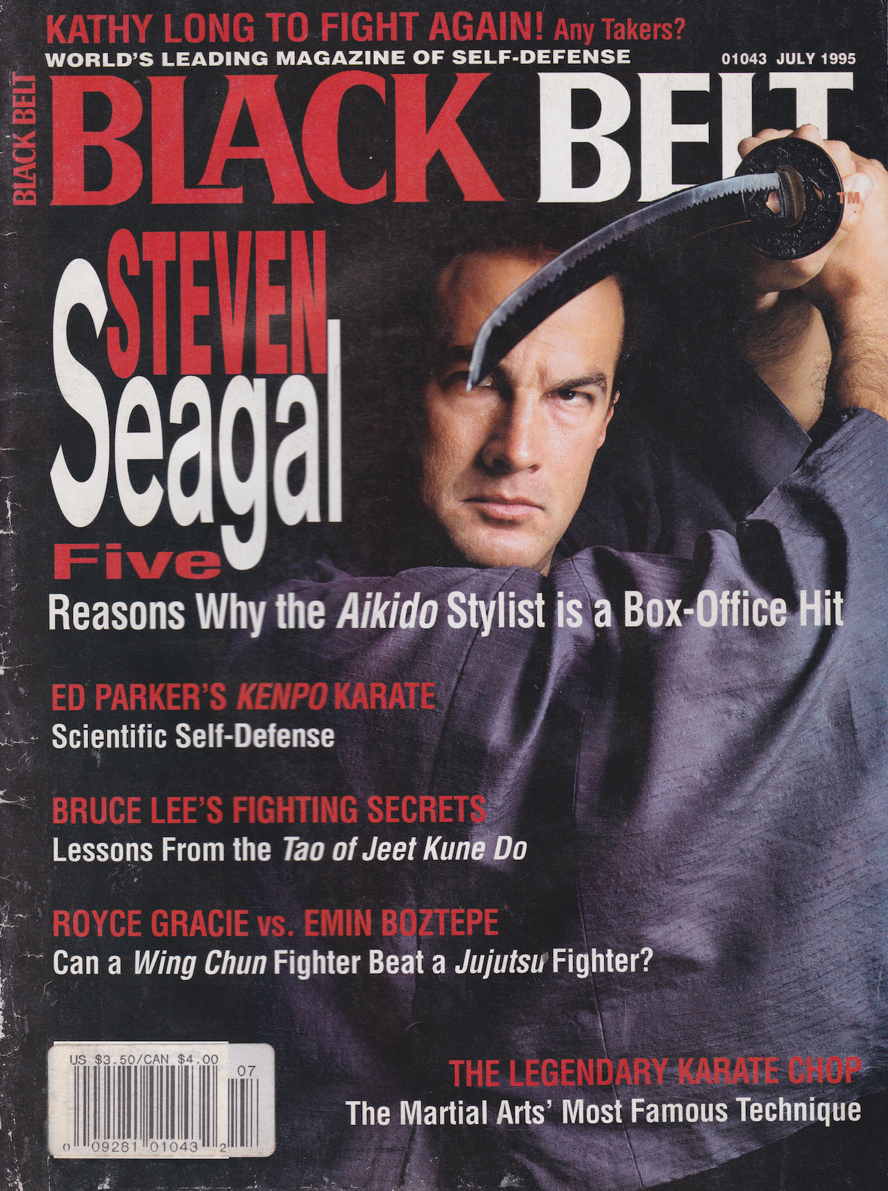 Black Belt Magazine July 1995 with Steven Seagal (Preowned) - Budovideos