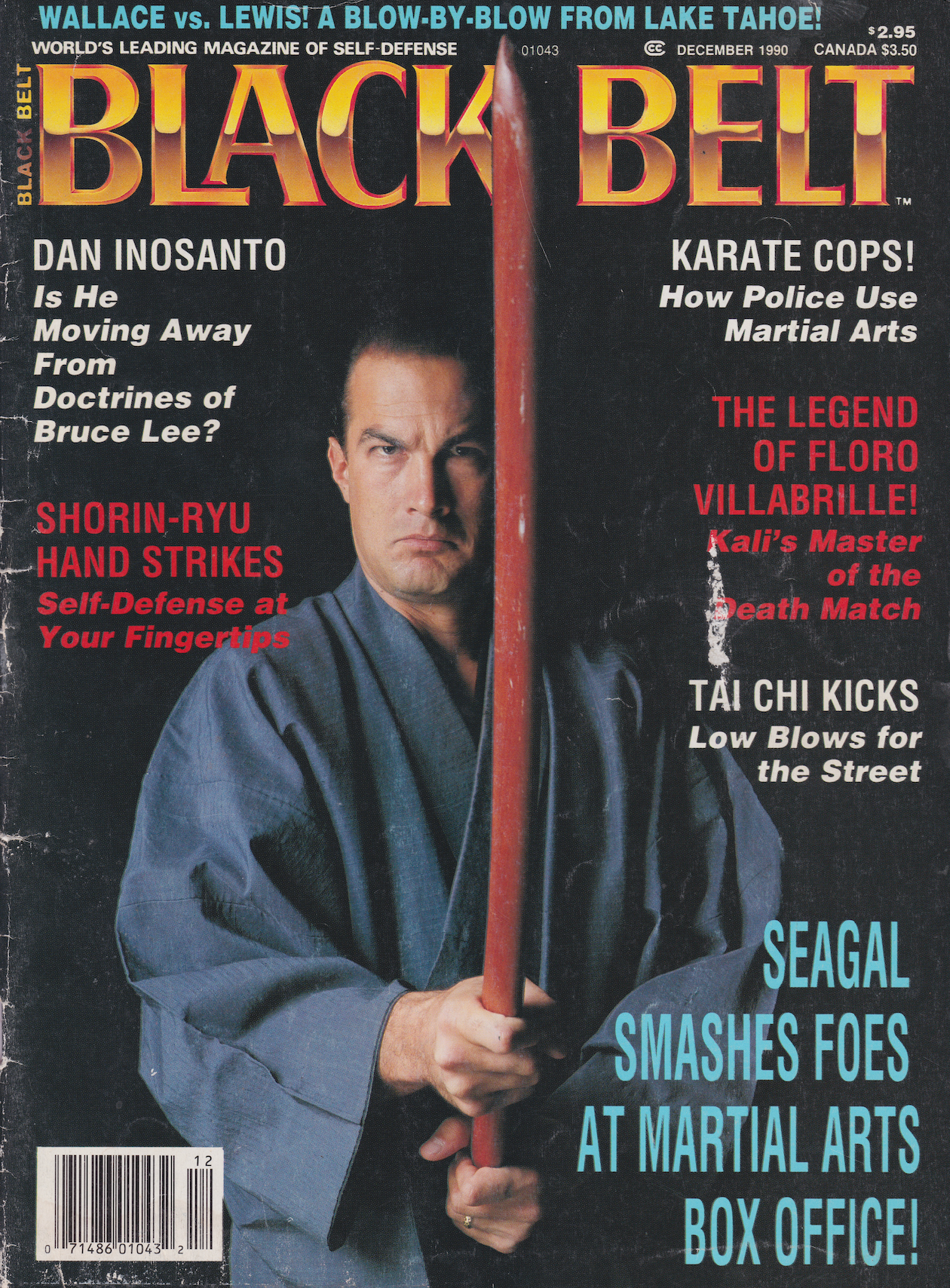 Black Belt Magazine Dec 1990 with Steven Seagal (Preowned) - Budovideos