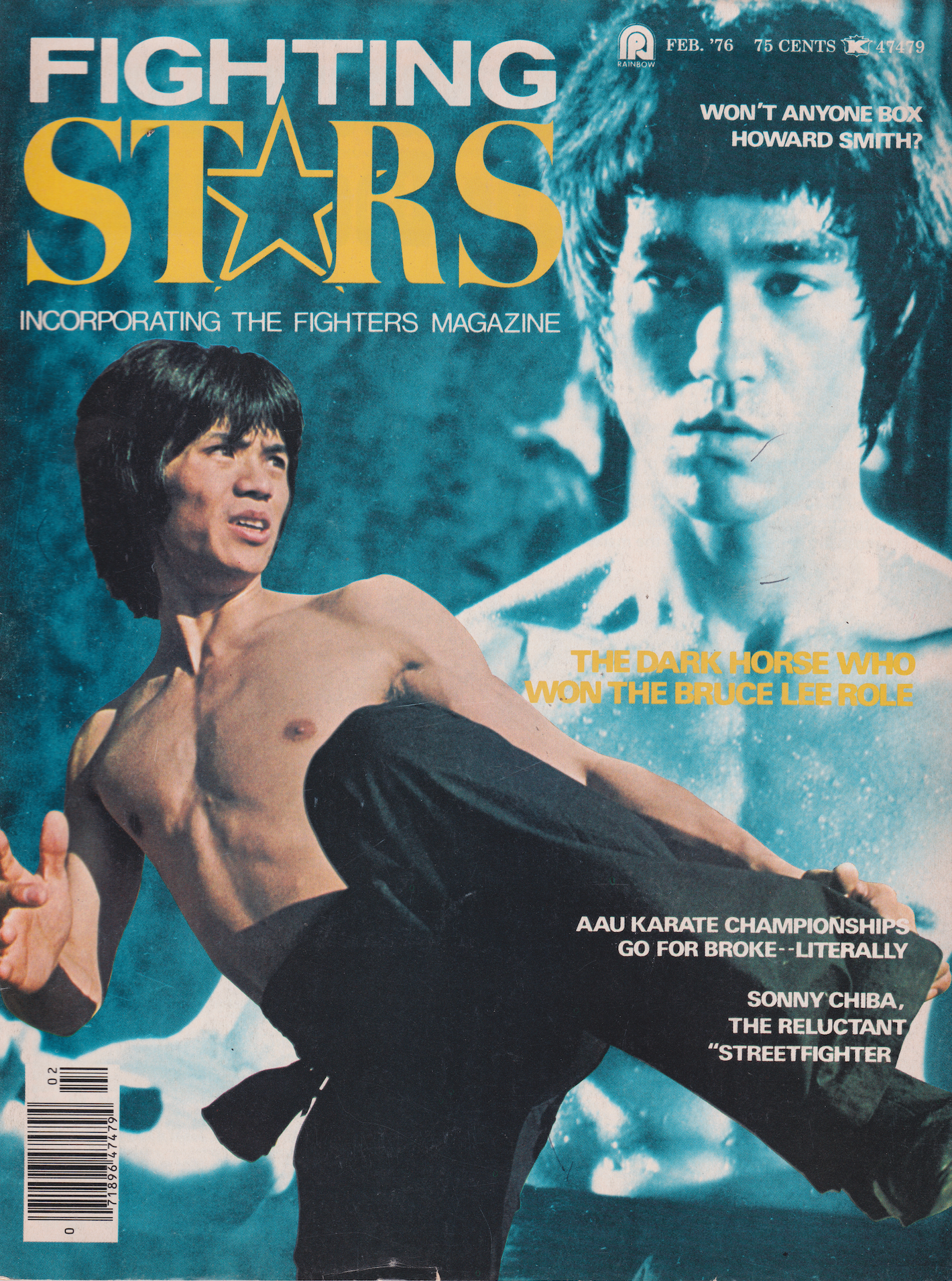 Fighting Stars Feb 1976 Magazine (Preowned) - Budovideos Inc