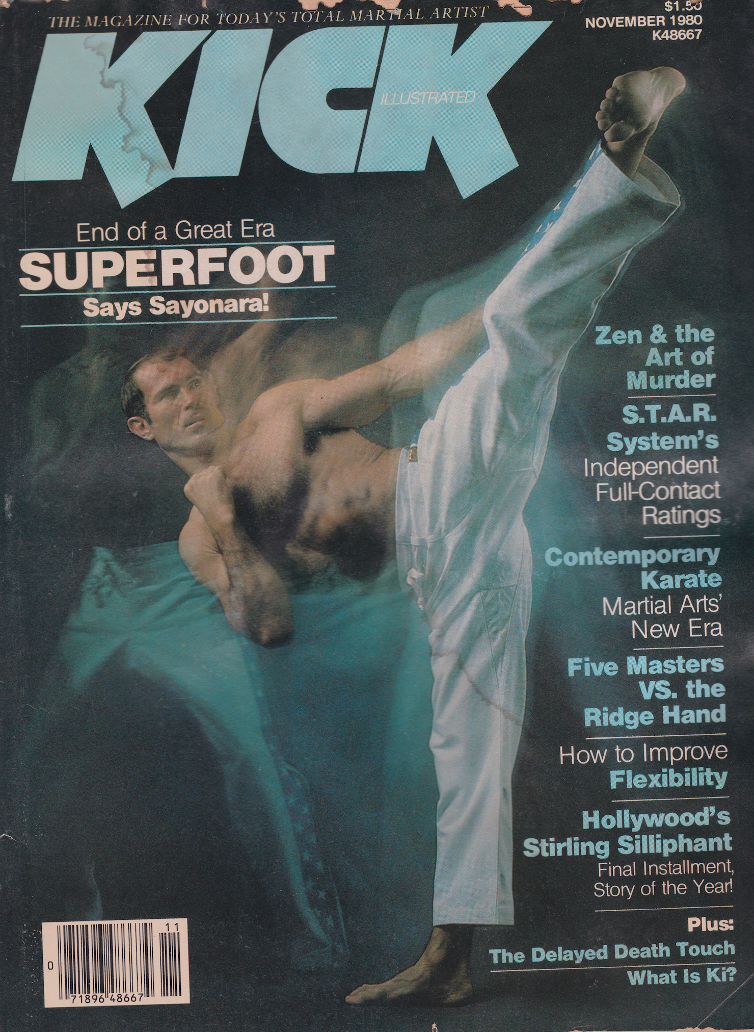 Kick Illustrated Nov 1980 Magazine (Preowned) - Budovideos Inc