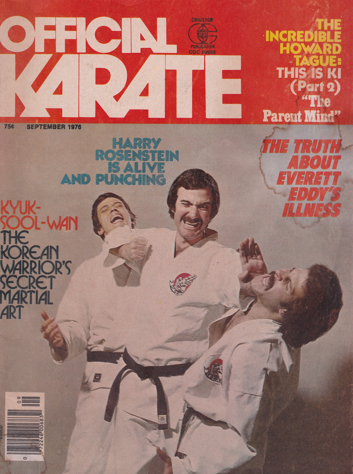 Official Karate September 1976 Magazine (Preowned) - Budovideos Inc