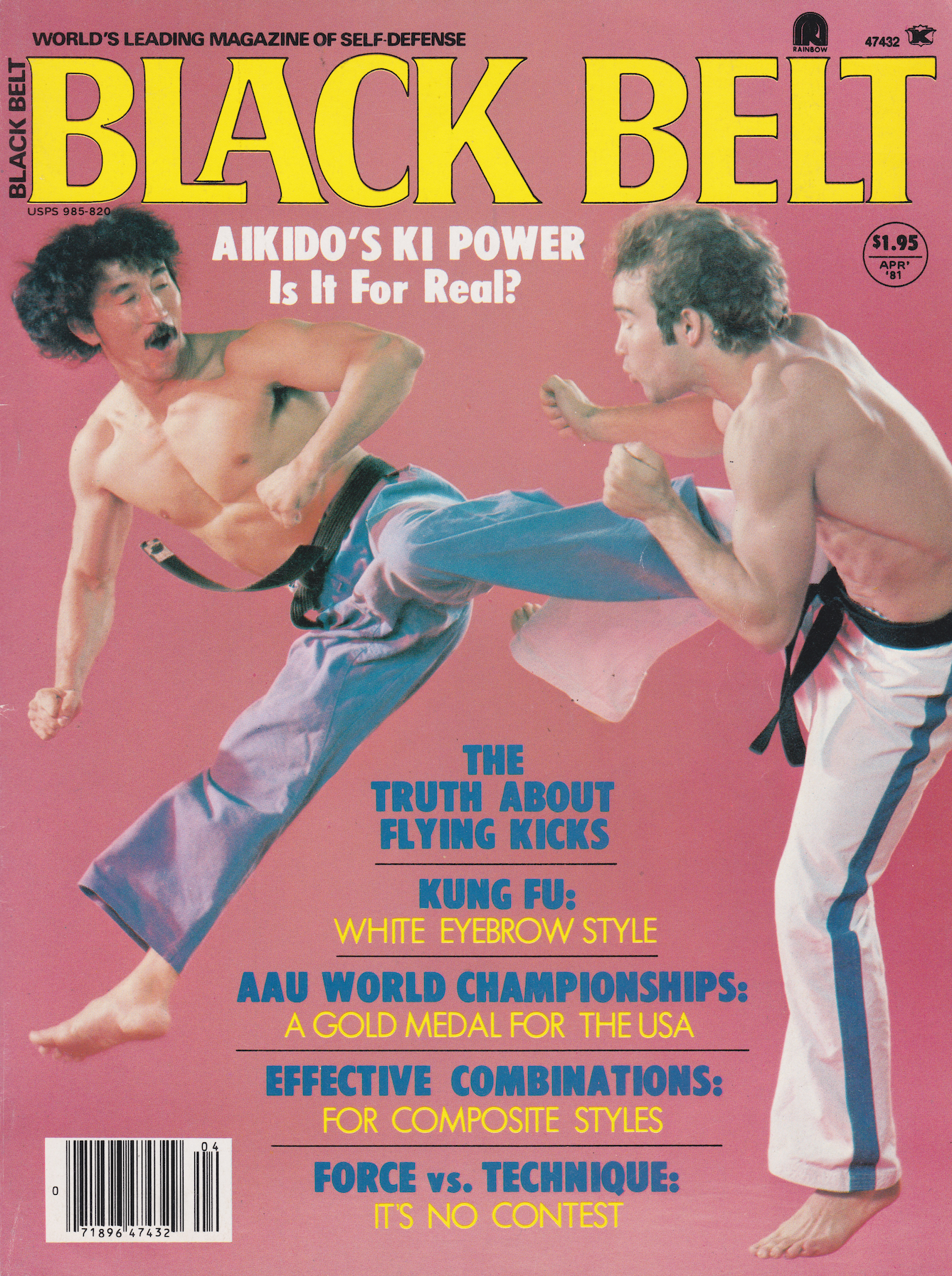 Black Belt Magazine April 1981 (Preowned) - Budovideos Inc