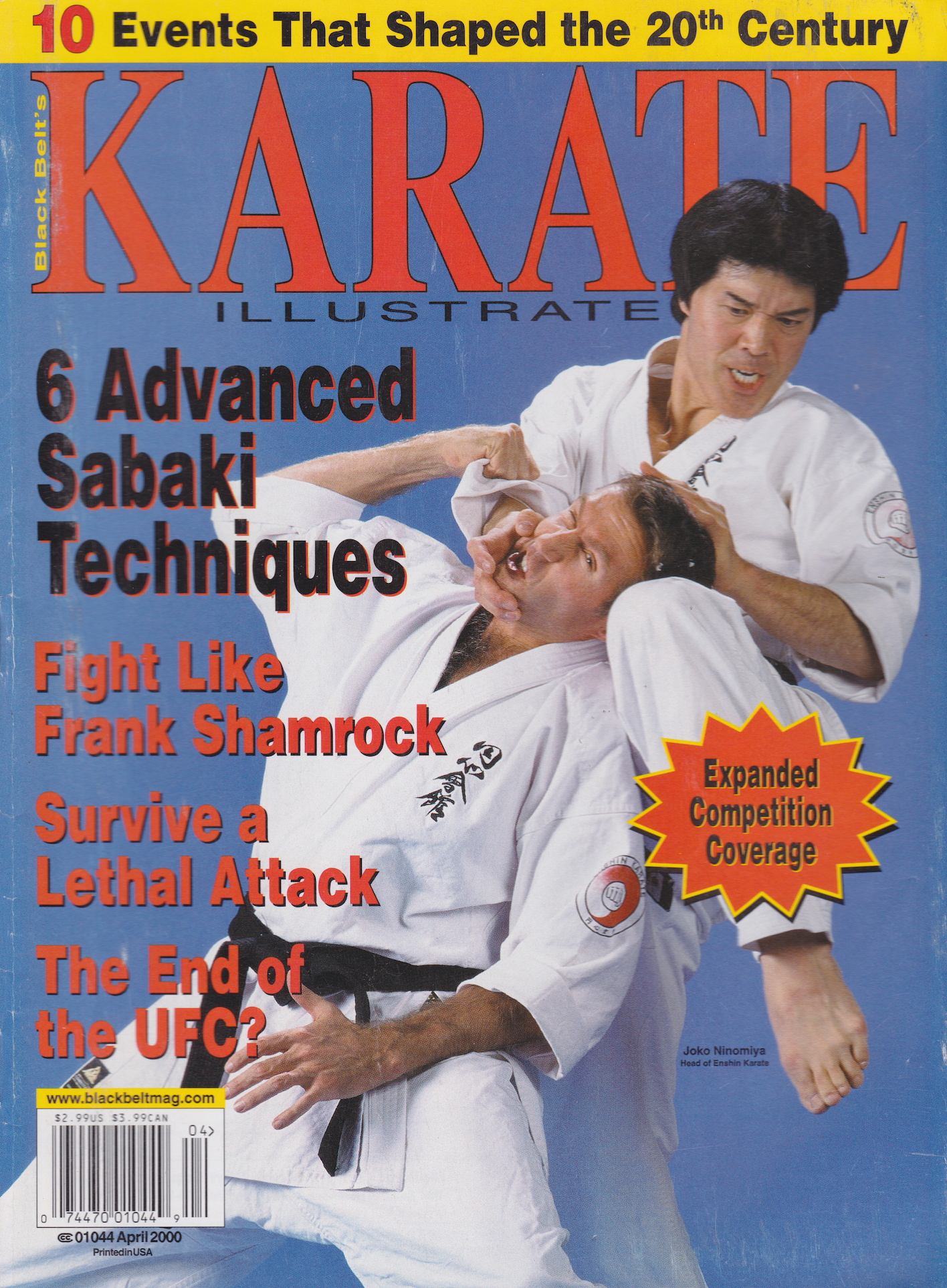 Karate Illustrated April 2000 Magazine (Preowned) - Budovideos Inc