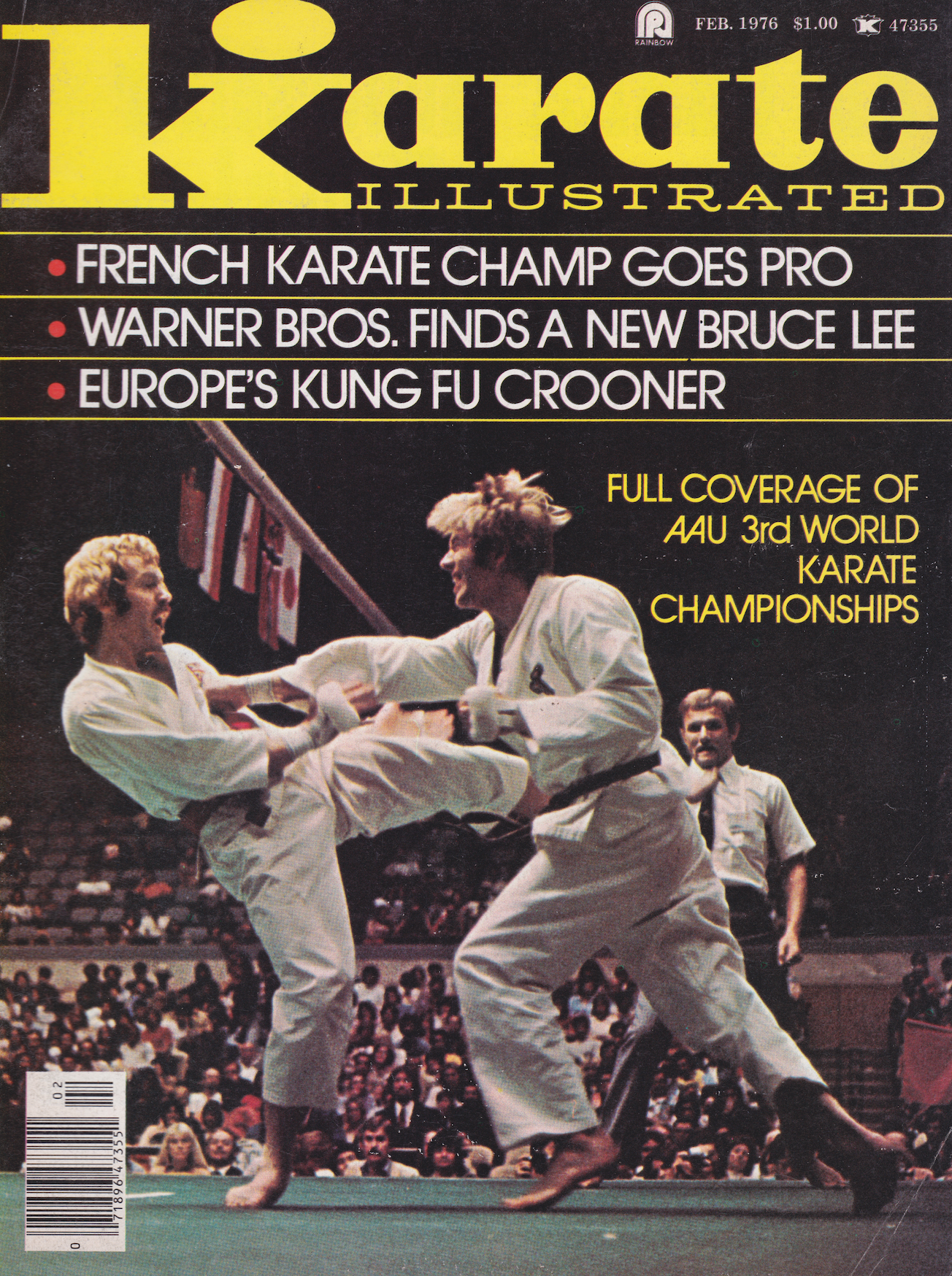 Karate Illustrated Feb 1976 Magazine (Preowned) - Budovideos Inc