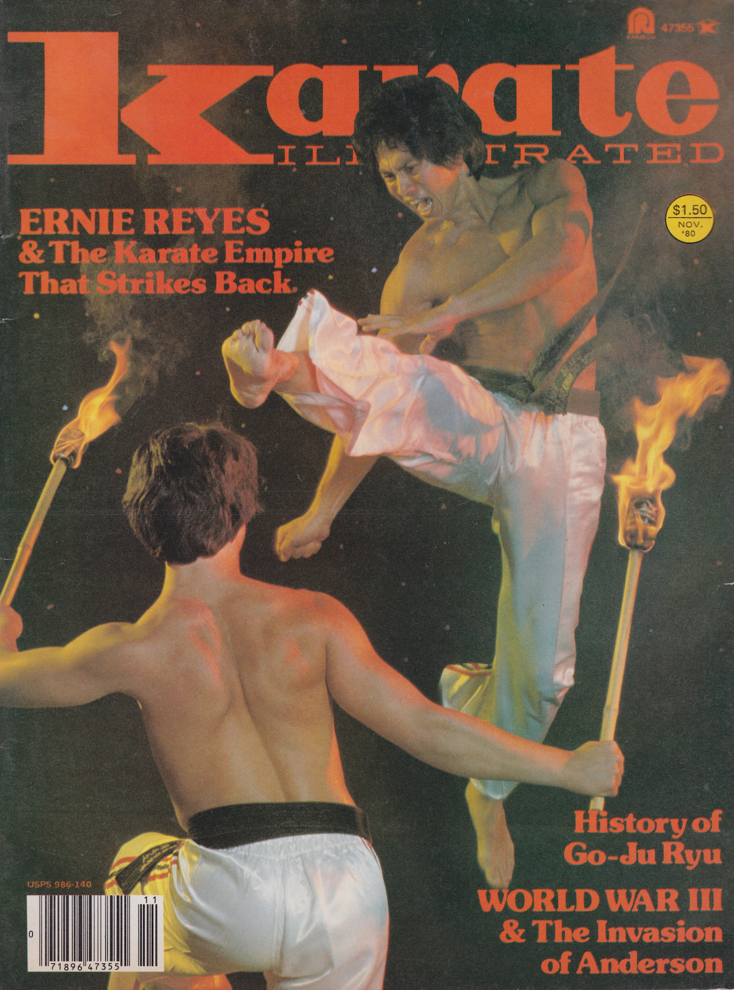 Karate Illustrated Nov 1980 Magazine (Preowned) - Budovideos Inc