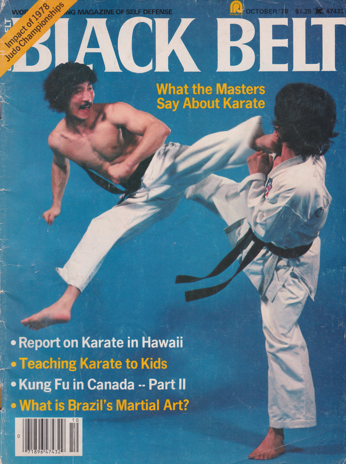 Black Belt Magazine Oct 1978 (Preowned) - Budovideos Inc