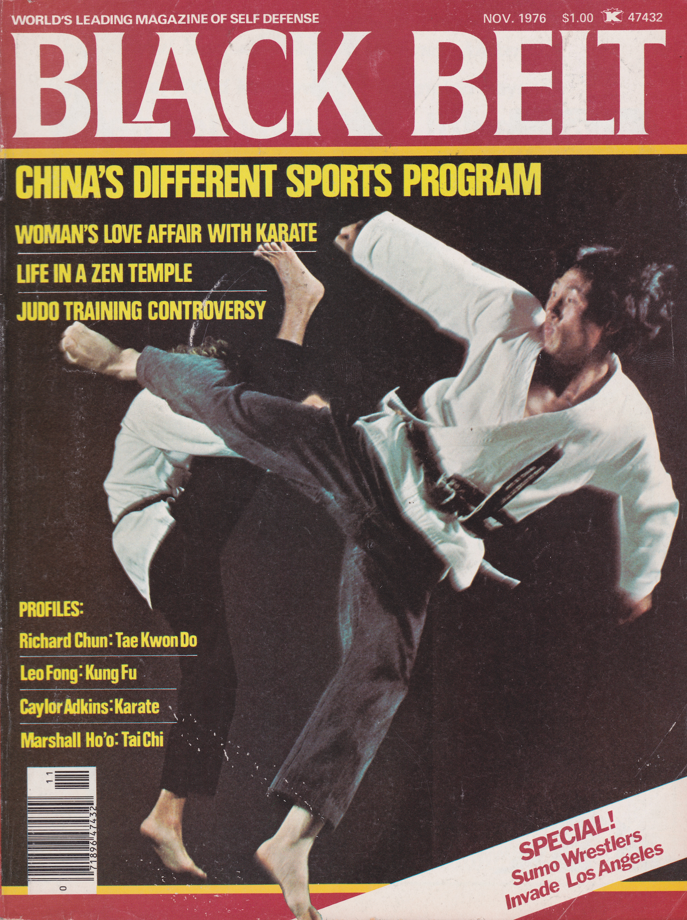 Black Belt Magazine Nov 1976 (Preowned) - Budovideos Inc