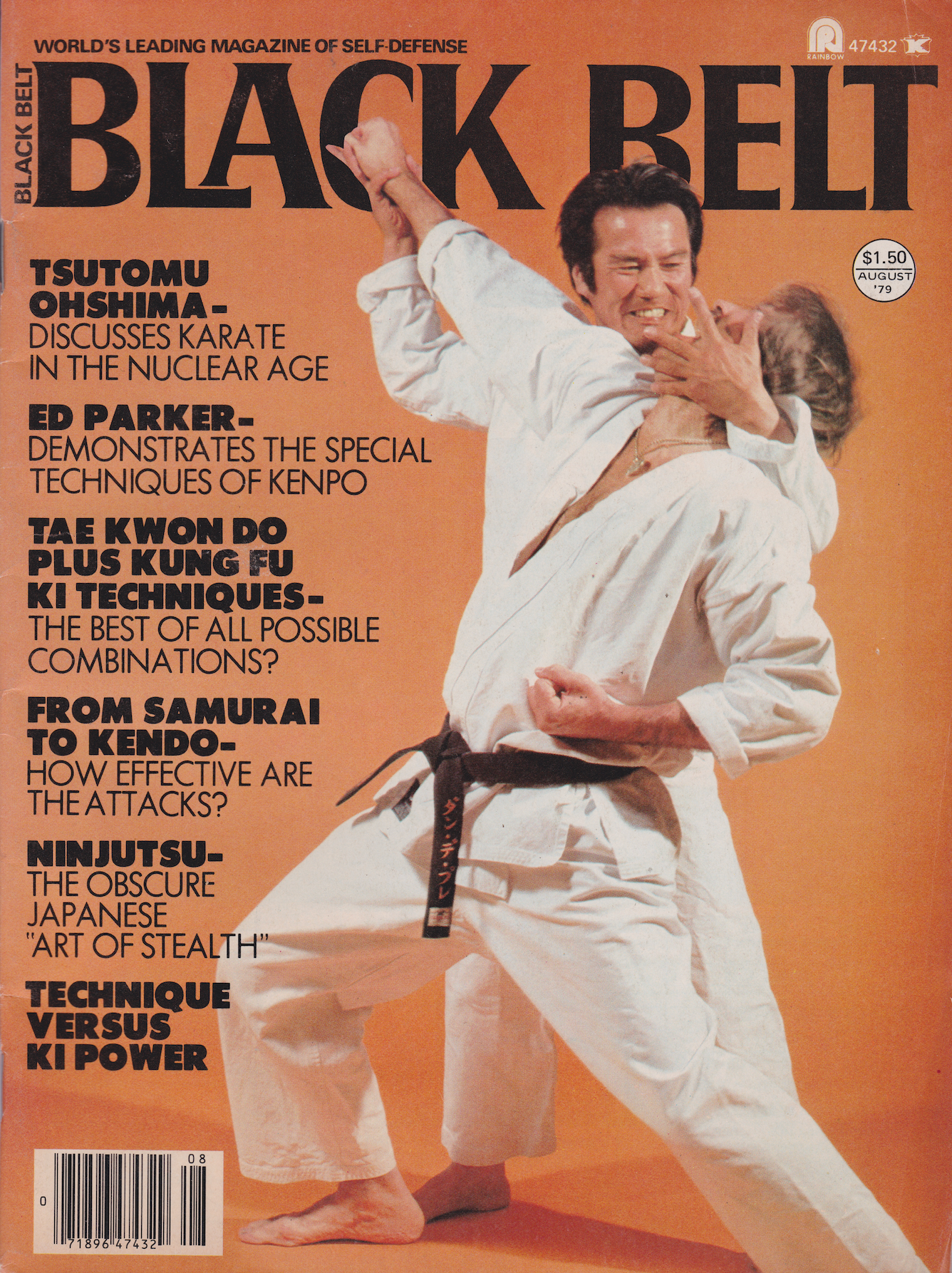 Black Belt Magazine Aug 1979 (Preowned) - Budovideos Inc
