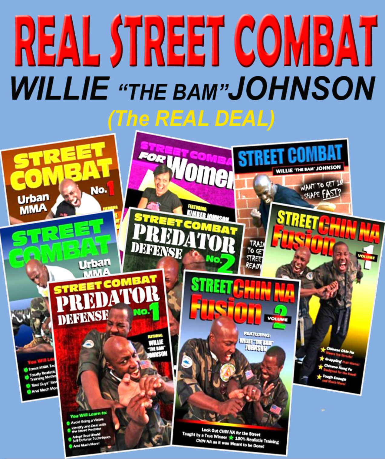 Real Street Combat 8 DVD Set by Willie 