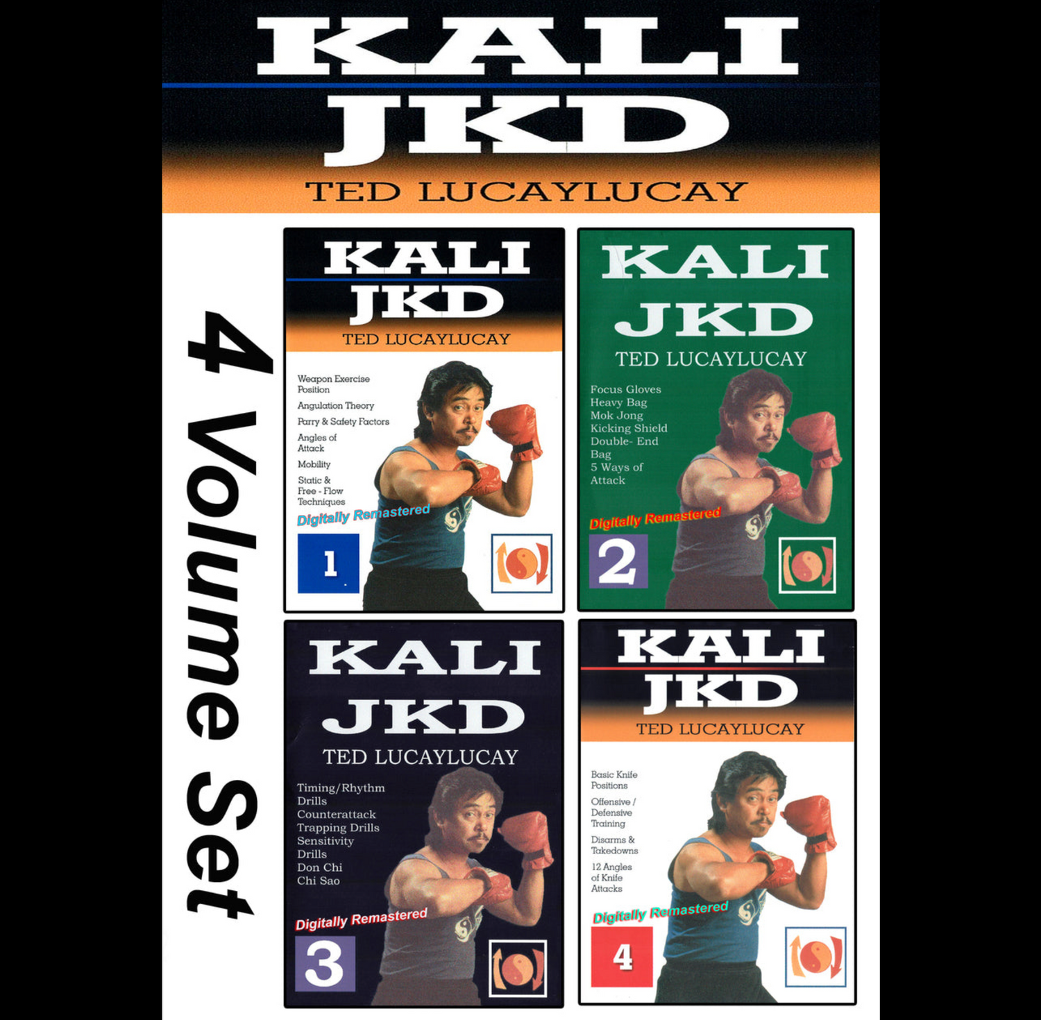 Kali JKD 4 Vol Course by Ted Lucaylucay (On Demand)