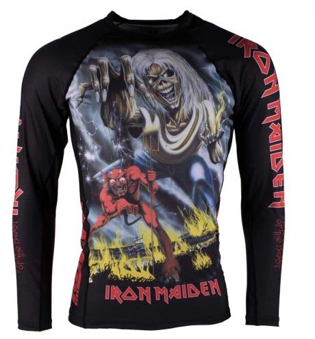 Tatami X Iron Maiden Number of the Beast Rash Guard - Budovideos Inc