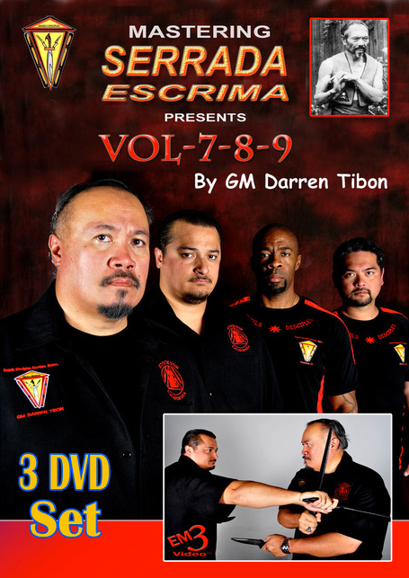 Mastering Serrada Escrima 3 DVD Set (Vol 7-9) by Darren Tibon - Budovideos Inc