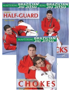 Mastering Brazilian Jiu-jitsu 3 DVD Set by Rigan Machado: Leglocks, Chokes, Half Guard - Budovideos Inc