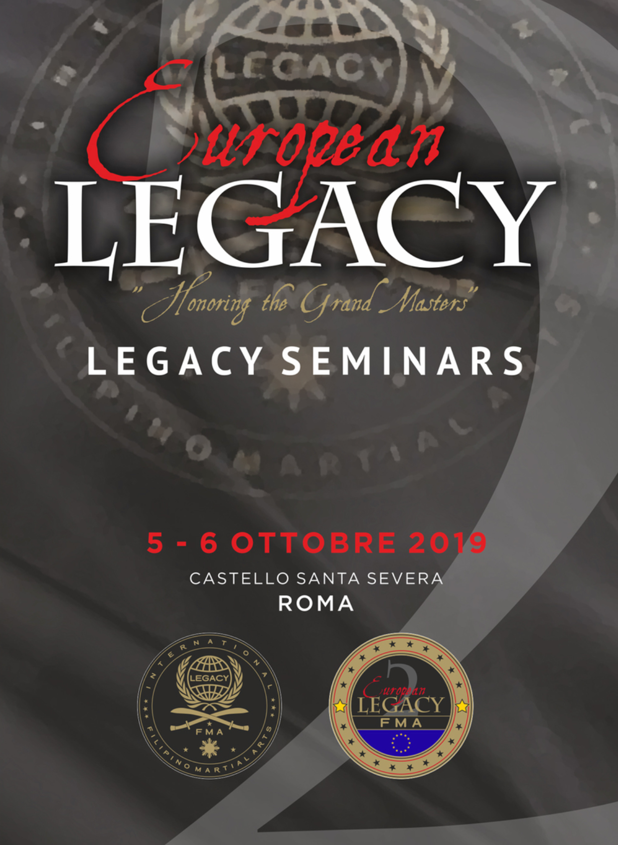 EUROPEAN LEGACY 2 Escrima Seminars 2019 DVD - Budovideos Inc