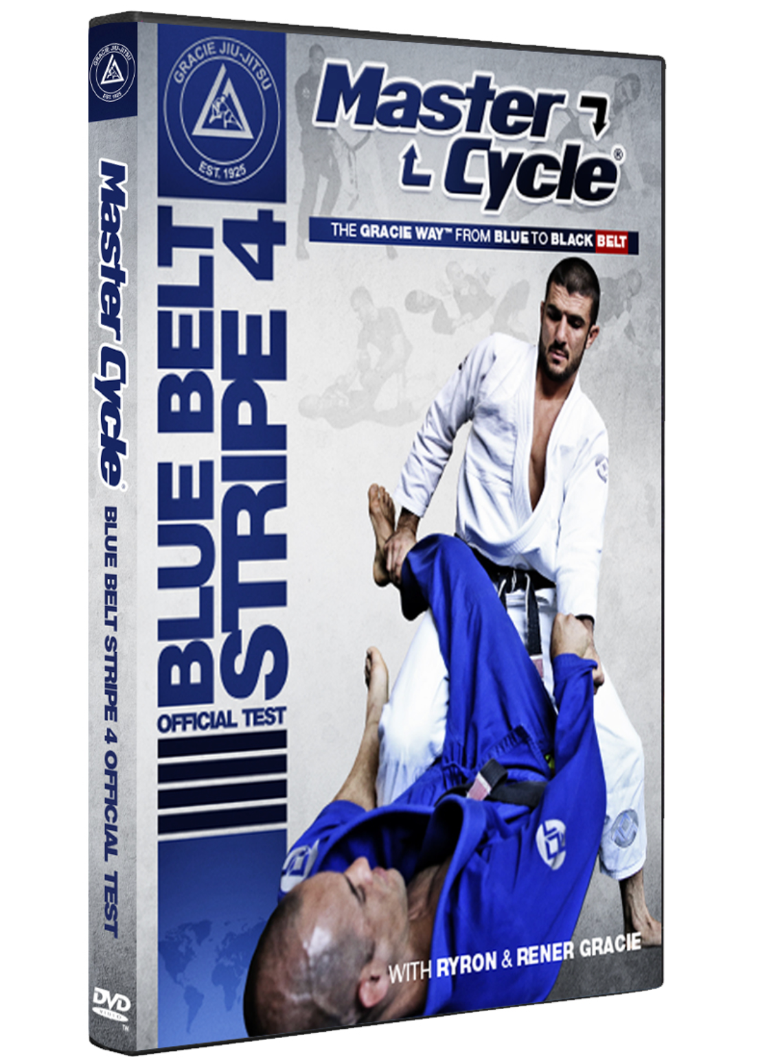 Gracie Academy Master Cycle: Blue Belt Stripe 4 DVD Official Test - Budovideos Inc