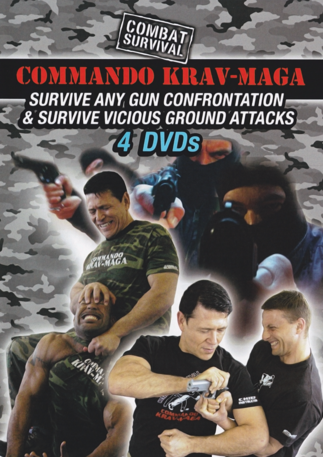Survive Vicious Ground Attacks & Gun Confrontation 4 DVD Set by Moni Aizik