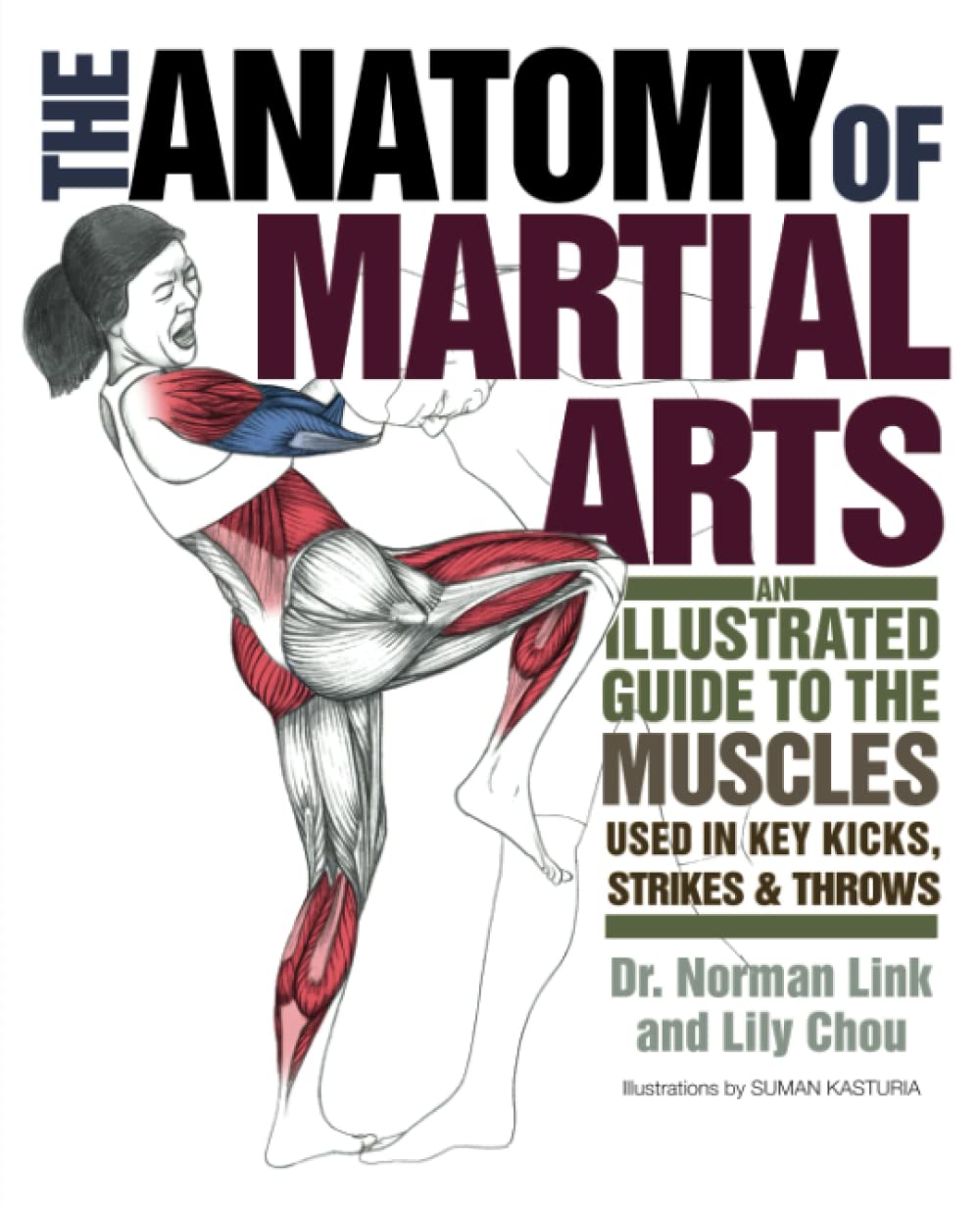 武道の解剖学: 打撃、蹴り、投げの各動作に使用される筋肉の図解ガイド (中古)