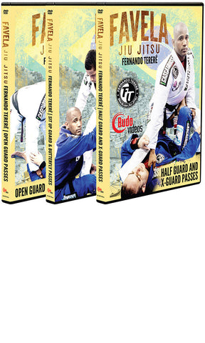 Favela Jiu Jitsu Vol 1-3 Guard Passing by Fernando Terere 3 DVD Box Set - Budovideos Inc