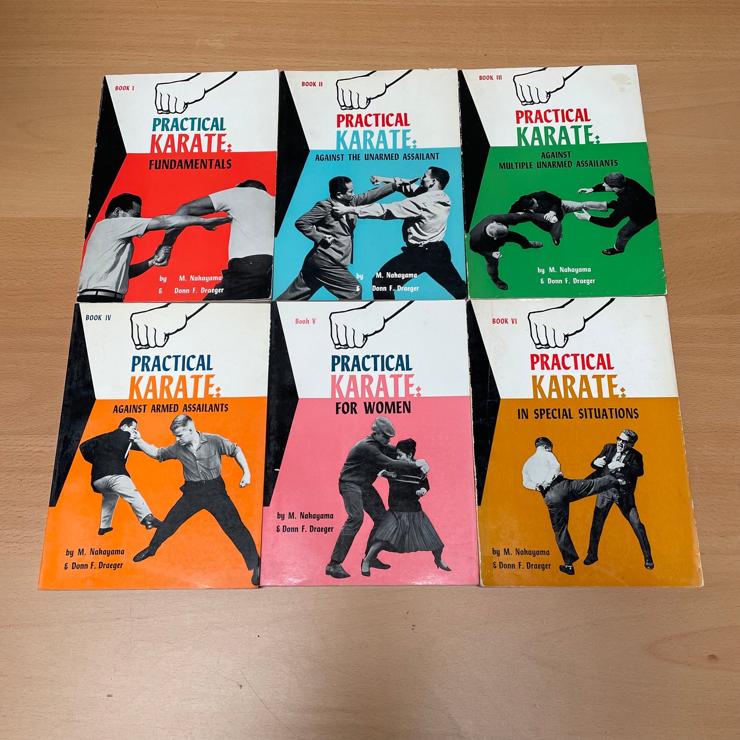 Juego de libros Practical Karate 6 de Masatoshi Nakayama (usado)