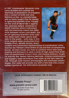 Secrets of Lightning Scientific Arnis DVD by Alfredo Acosta (Preowned) - Budovideos Inc