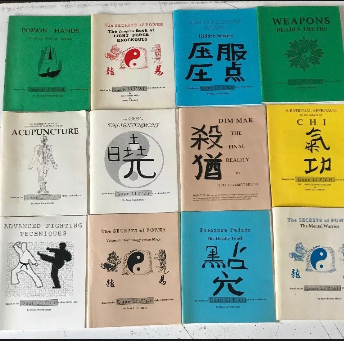 Quan Li Kan Complete 12 Book Lot By Bruce Everett Miller - Budovideos Inc