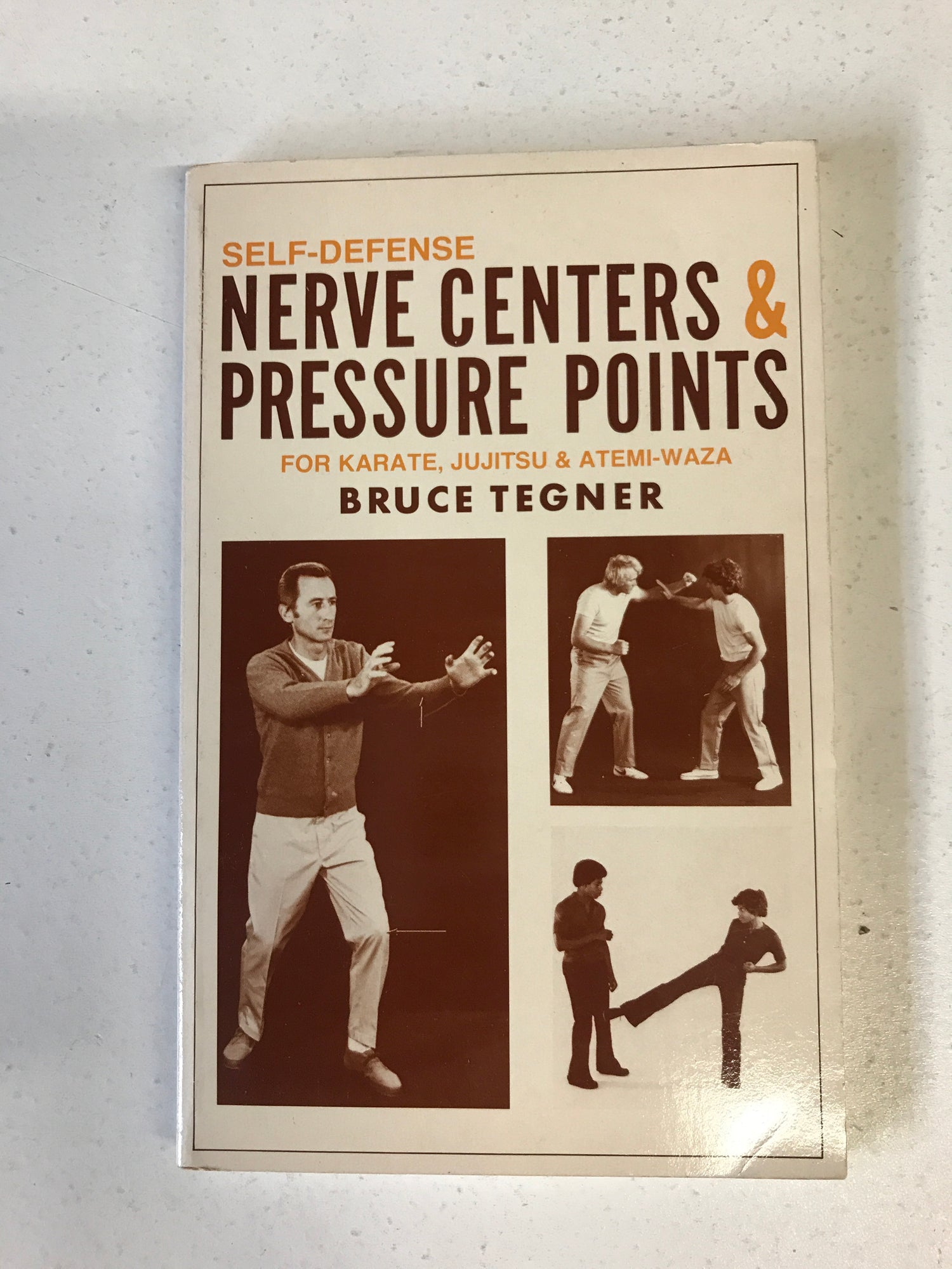 Self Defense Nerve Centers & Pressure Points Book by Bruce Tegner (Preowned) - Budovideos