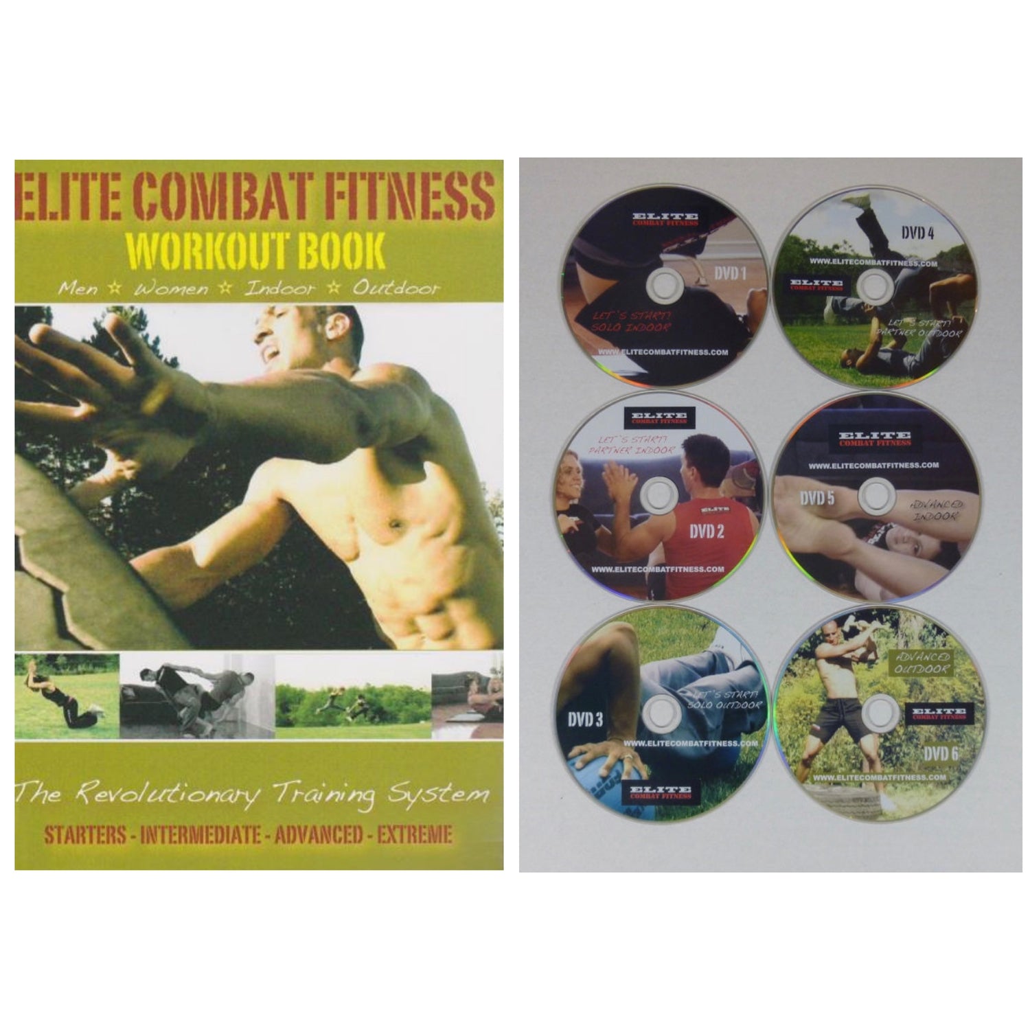 Elite Combat Fitness DVD 6 枚 + Moni Aizik 著の本