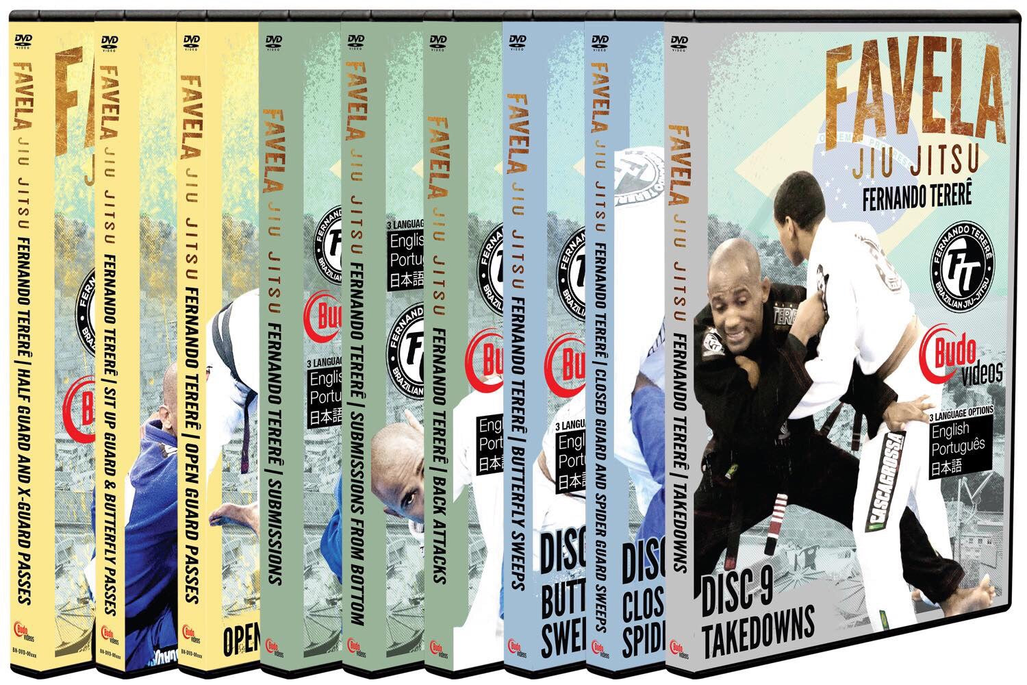 Favela Jiu-jitsu Complete 9 DVD Set by Fernando Terere - Budovideos Inc